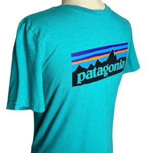 Patagonia | Youth Size XL (14) Blue Logo Graphic Tee T-Shirt Short Sleeve